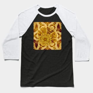 Mysterious glowing kaleidoscope and flower Baseball T-Shirt